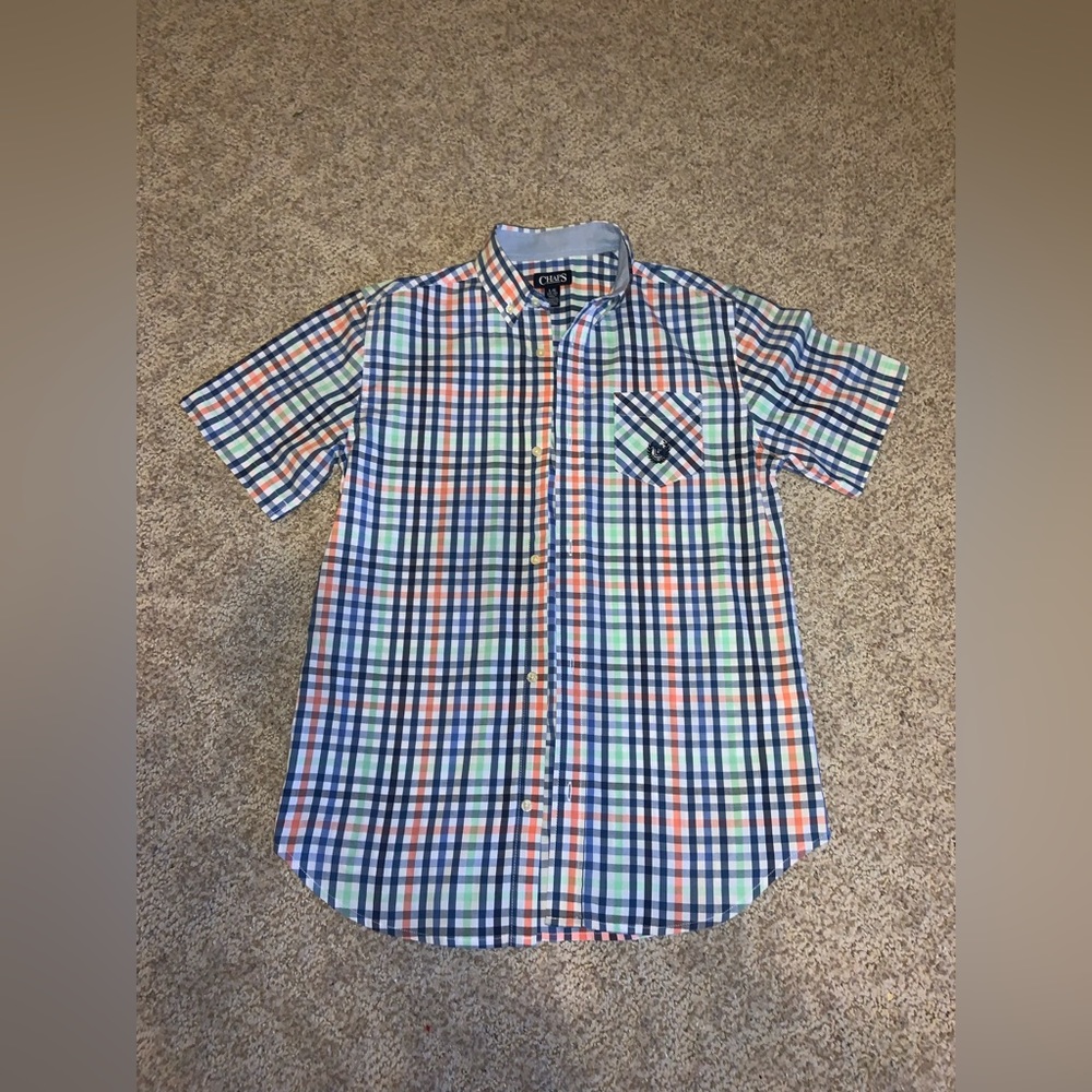 chaps short sleeve button down